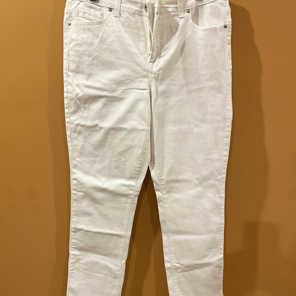 Straight leg white pant by style& co size 12 new